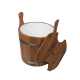 Seau en bois pour fouets, chêne 20 l
