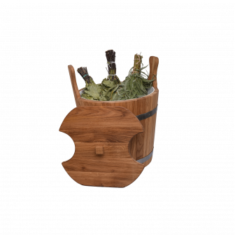 Seau en bois pour fouets, chêne, 12l