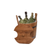 Seau en bois pour fouets, chêne, 12l