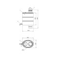 Réservoir ovale pour chauffe-eau, d.115mm - 1