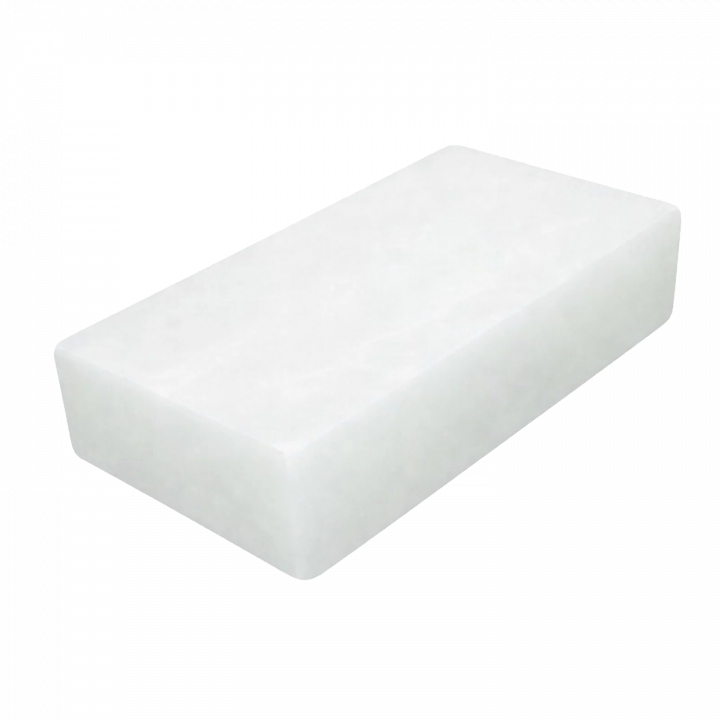 Brique de sel blanc de l'Himalaya 200 × 100 × 25 mm
