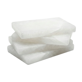 Brique de sel blanc de l'Himalaya 200 × 100 × 25 mm 