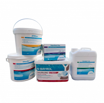 Kit chimique BAYROL pour piscines avec filtre à sable, grand format