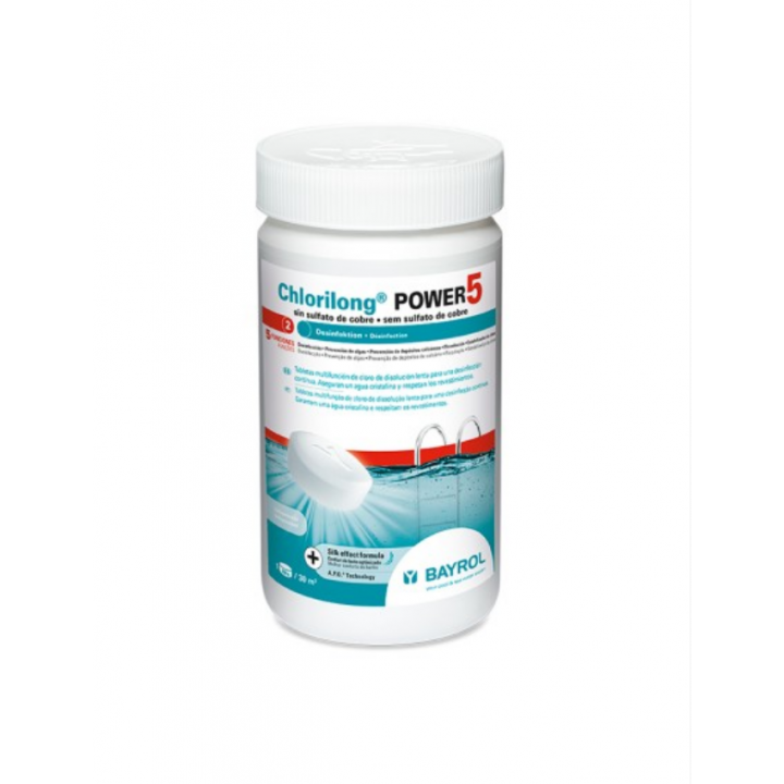 Comprimés de chlore à dissolution lente Chlorilong Power 5, 1,25 kg