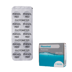 Comprimés de test d'eau pour photomètre Phenolred, détermination du pH, 10 comprimés 