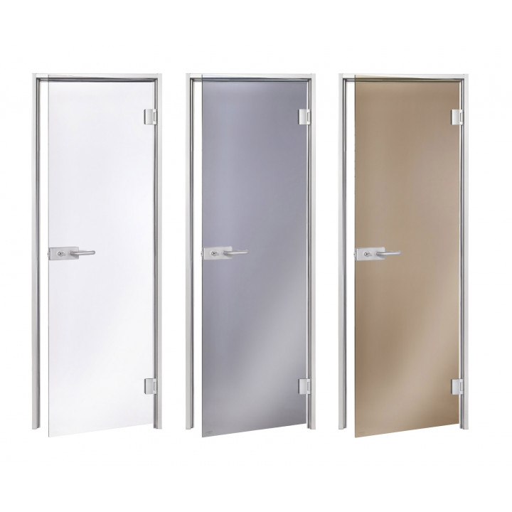 Portes de sauna en verre AD DORADO, 70 x 200, Bronze
