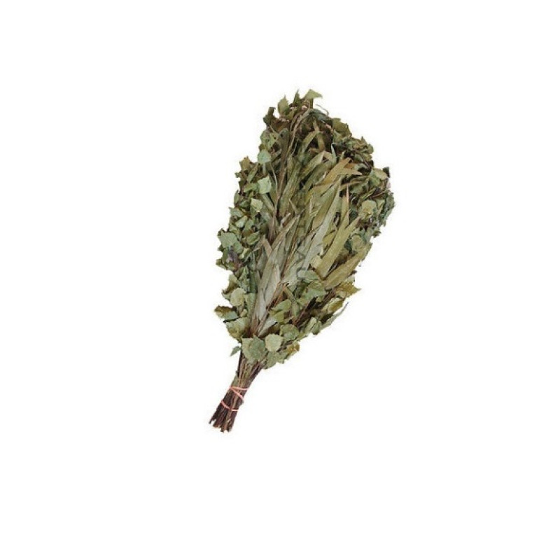 Fouet de sauna en bouleau et eucalyptus