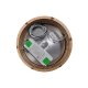 Lampe de sauna ronde LED BIRRA, teinte foncée - claire