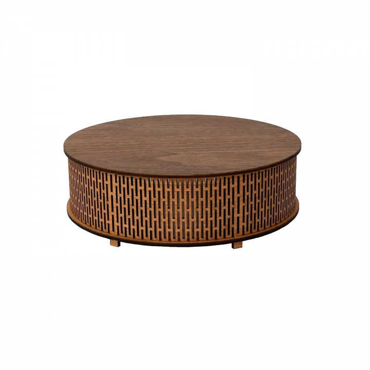 Lampe de sauna ronde LED BIRRA, teinte foncée - claire