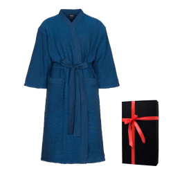 Peignoir dans un coffret cadeau, RENTO KENNO, bleu 
