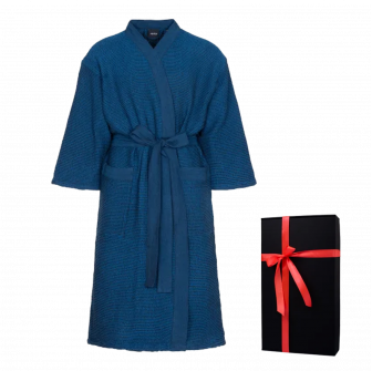Peignoir dans un coffret cadeau, RENTO KENNO, bleu