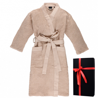 Peignoir dans une boîte cadeau, RENTO KENNO, beige