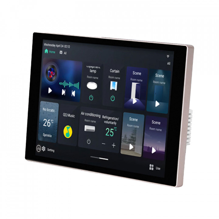 Système audio mural DM868T avec écran tactile de 8 pouces