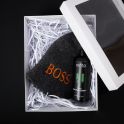Coffret cadeau BOSS dans un coffret cadeau. Bouchon et essence de parfum. - 0