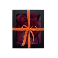 Coffret cadeau pour ELLE. Bonnet et tablier de sauna femme - BORDEAUX