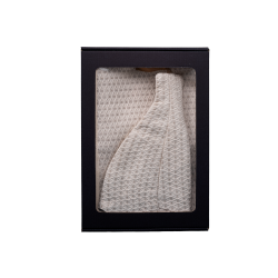 Coffret cadeau pour ELLE. Bonnet et tablier de sauna pour femme - LINEN 