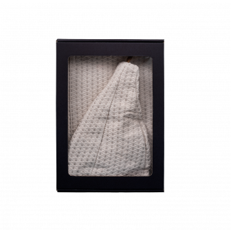 Coffret cadeau pour LUI. Chapeau de sauna et tablier pour homme - LINEN