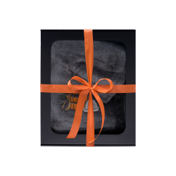 Coffret cadeau pour LUI. Chapeau et tablier de sauna pour homme - GRIS 