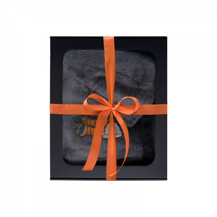 Coffret cadeau pour lui. Bonnet et tablier de sauna pour homme - GRIS Taille S-M