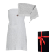 Coffret cadeau RENTO KENNO POUR ELLE. Serviette pour les cheveux et tablier, gris clair.