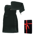 Coffret cadeau RENTO KENNO POUR ELLE. Serviette pour les cheveux et tablier, vert foncé. - 0