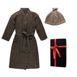 Coffret cadeau RENTO KENNO POUR LUI. Peignoir et chapeau 