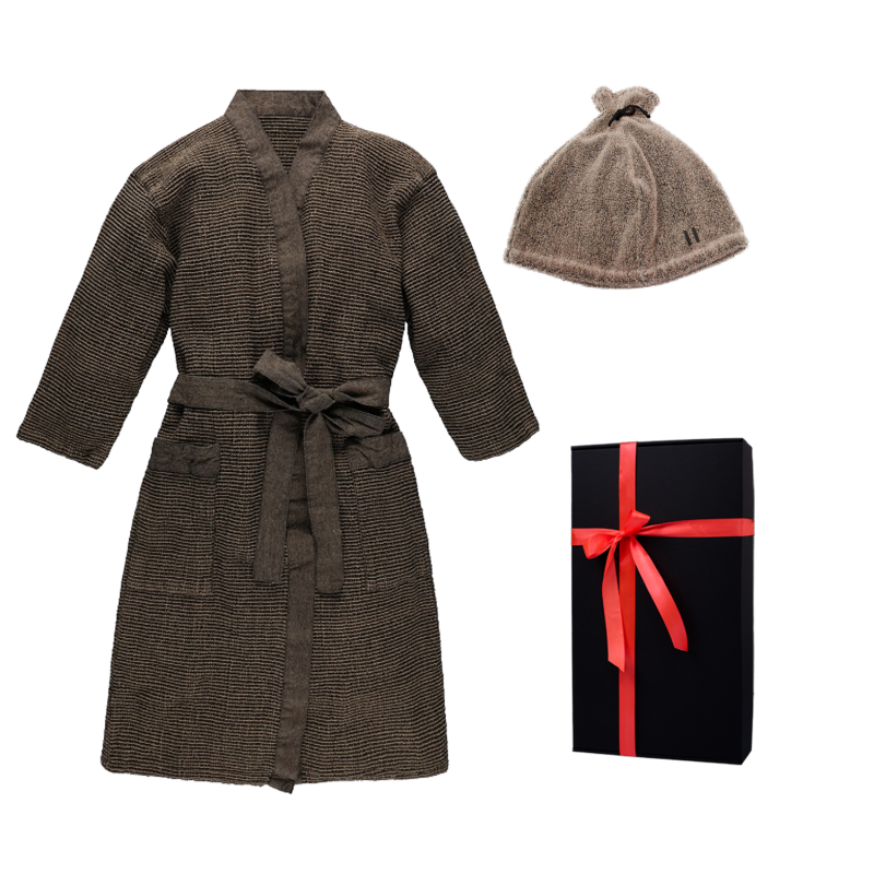 Coffret cadeau RENTO KENNO POUR LUI. Peignoir et chapeau