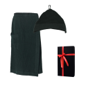 Coffret cadeau RENTO KENNO POUR LUI. Chapeau et tablier en coton, vert foncé. - 0