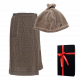Coffret cadeau RENTO KENNO POUR LUI. Chapeau et tablier de sauna, marron.