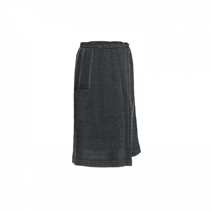 Coffret cadeau RENTO KENNO POUR LUI. Bonnet et tablier de sauna, gris foncé/noir.