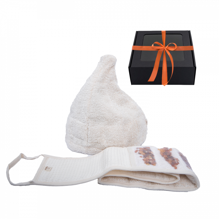 Coffret cadeau GINTARAI en boîte cadeau. Chapeau et coton-tige