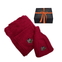 Coffret cadeau. Tablier et bonnet pour le sauna. ROUGE - 0