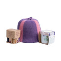Coffret cadeau LAVANDE. Bouchon, huiles essentielles, sel marin. - 2