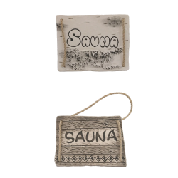 Plaque de porte SAUNA  Plaque de porte SAUNA