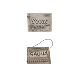 Plaque de porte SAUNA 