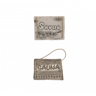 Plaque de porte SAUNA