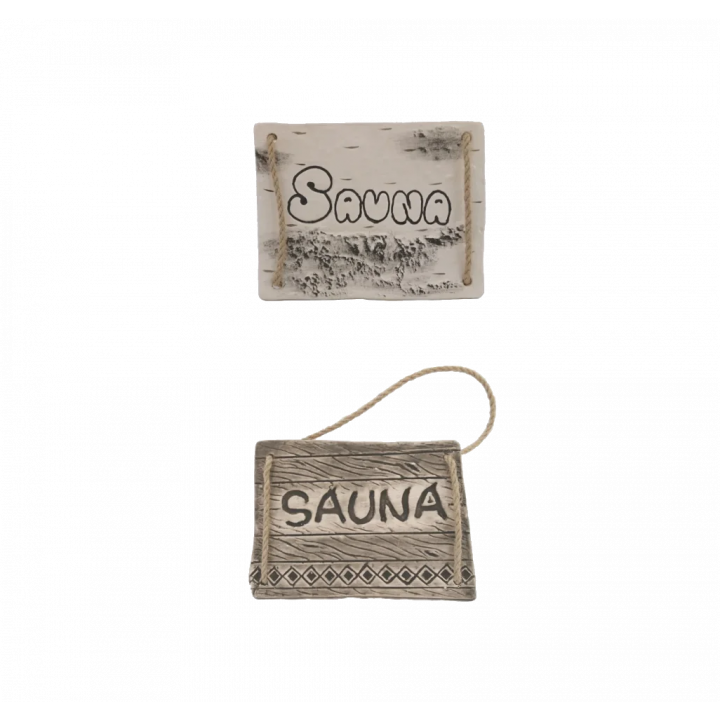 Plaque de porte SAUNA