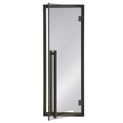 Portes de sauna en verre AD MODERN, verre couleur gris 