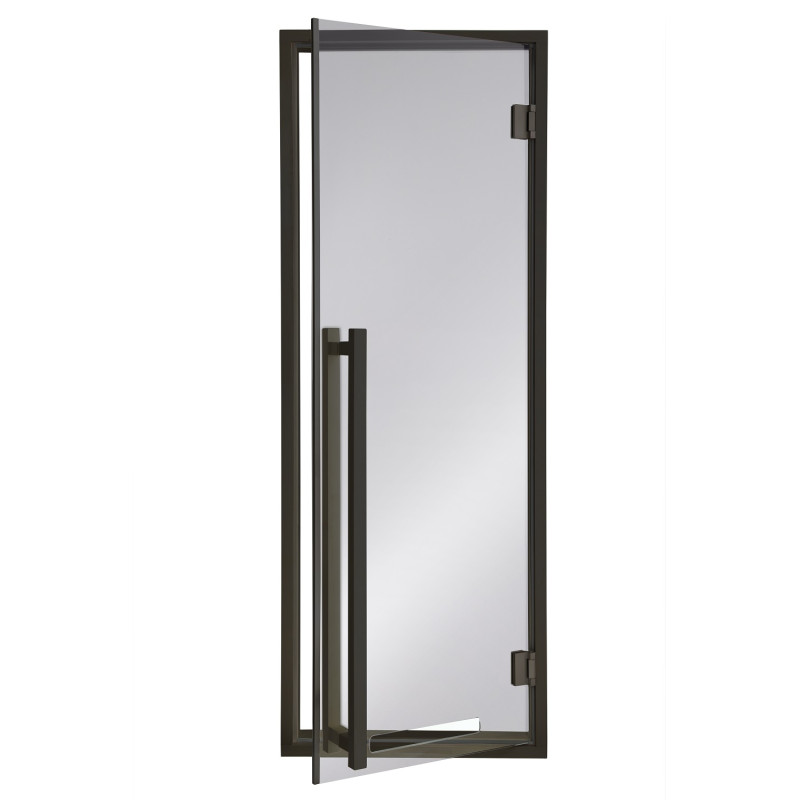 Portes de sauna en verre AD MODERN, verre couleur gris
