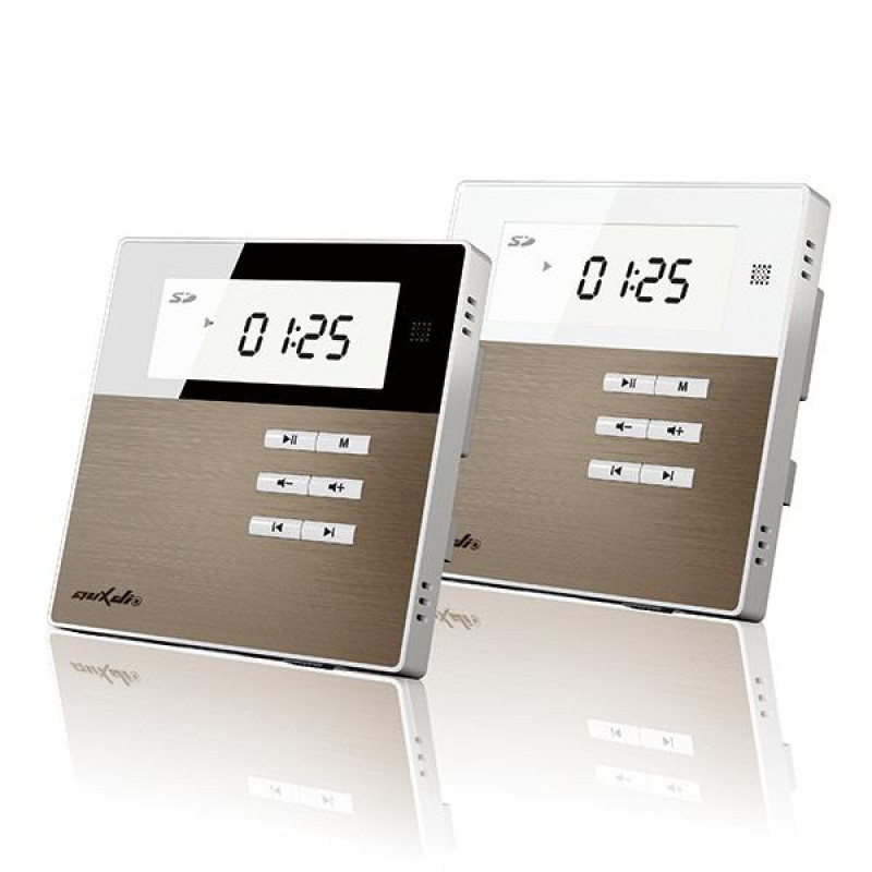 Smart Home sur amplificateur de musique murale DSPPA DM835. Le noir