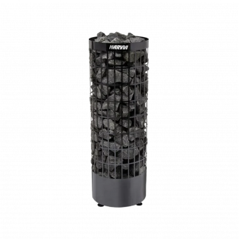 Poêle électrique pour sauna - HARVIA Cilindro Acier Noir PC90E 9 kW