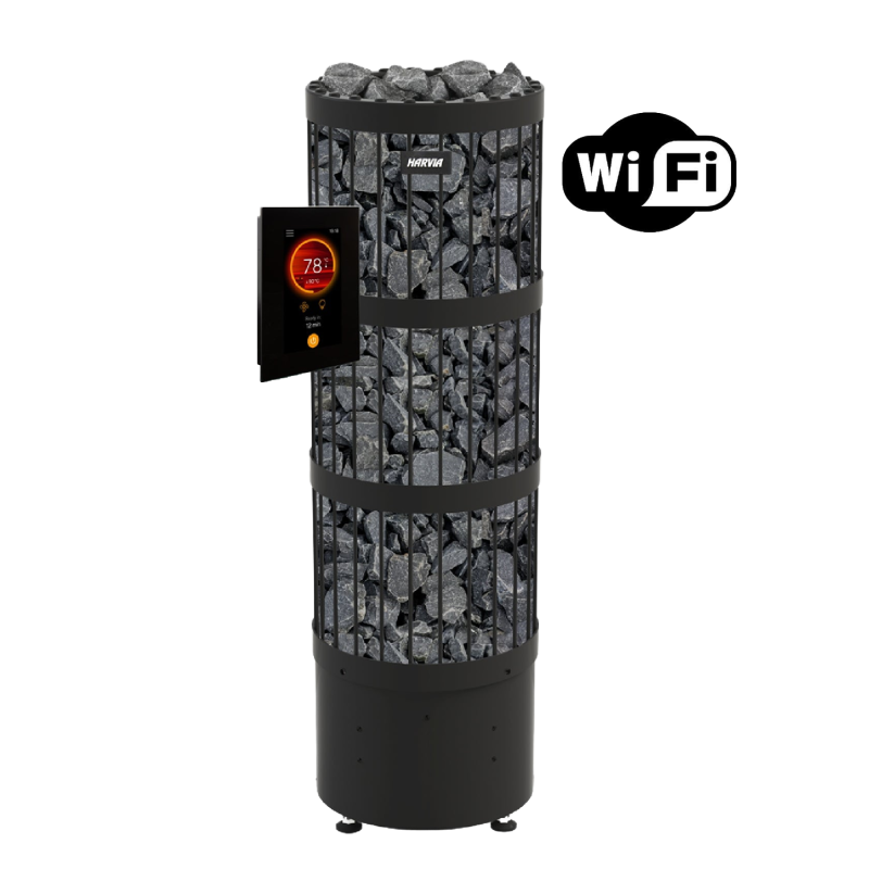 Poêle de sauna électrique - Harvia Legend PO110FC 10,8 kW WiFi noir