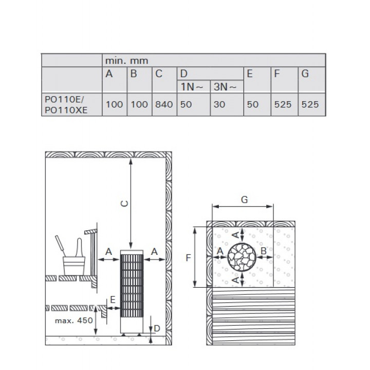 Poêle de sauna électrique - HARVIA Legend PO70XW 6,8 kW WiFi