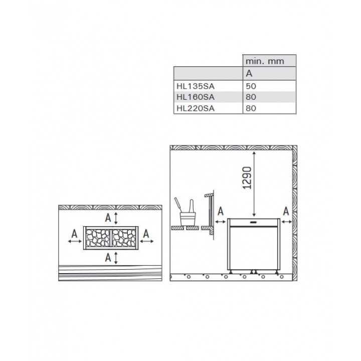 Poêle électrique pour sauna - HARVIA Virta Pro Combi HL160SA 15,8 kW