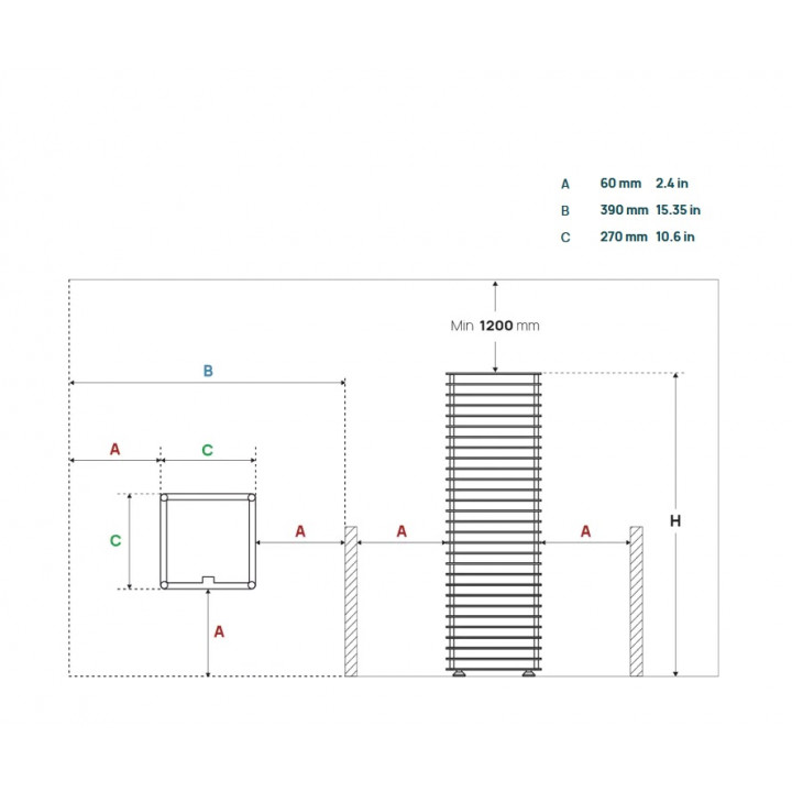 Poêle de sauna électrique – HUUM CLIFF, 3,5 kW