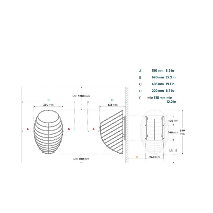 Poêle de sauna électrique - HUUM DROP, 4,5 kW
