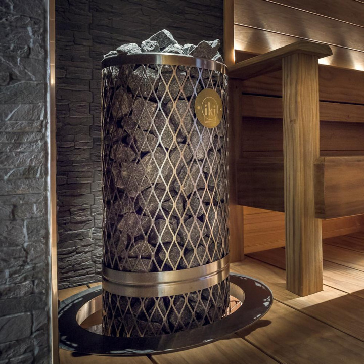 Poêle de sauna électrique - IKI PILARI 10 kW, sans panneau de commande
