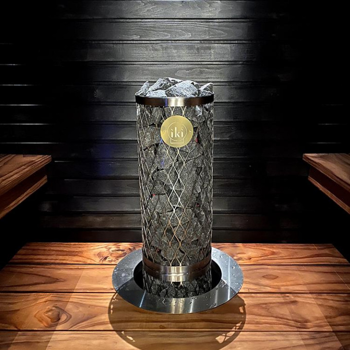 Poêle de sauna électrique - IKI PILARI 6 kW, avec panneau de commande intégré
