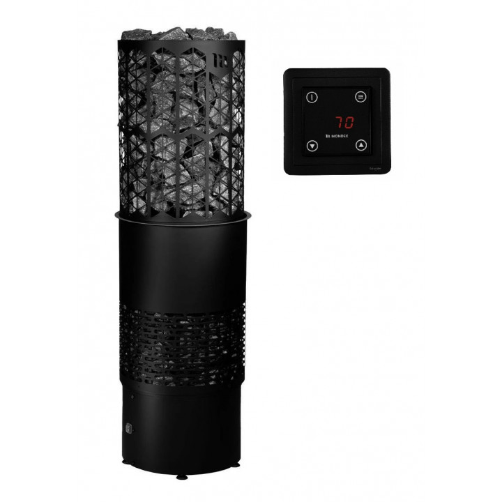 Poêle de sauna électrique - MONDEX KAIRA, noir