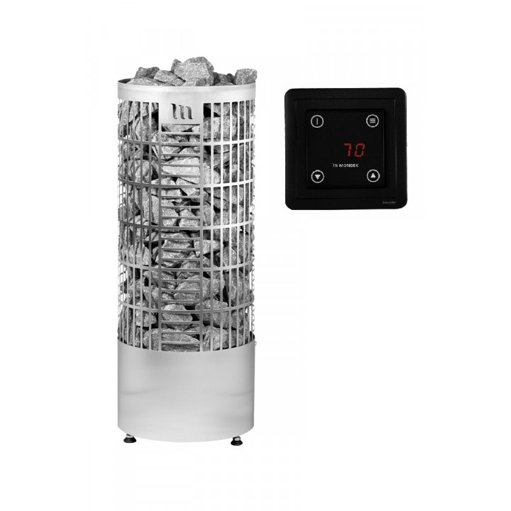 Poêle électrique pour sauna - MONDEX TAHKO E2, 6,6 kW, Inox